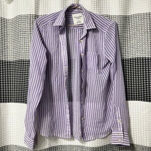 AEO striped button down